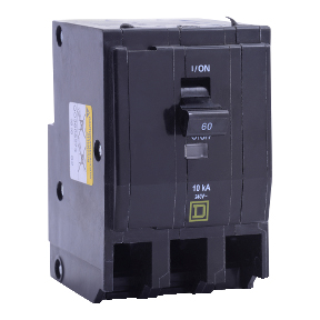 Schneider Electric Thermal Magnetic Circuit Breaker; 3-Pole; 60A; 240VAC; Lever; Ring Terminal; UL 489